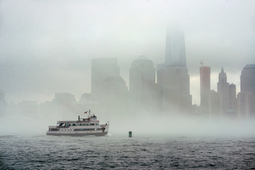 Canvas Print - New York City fog