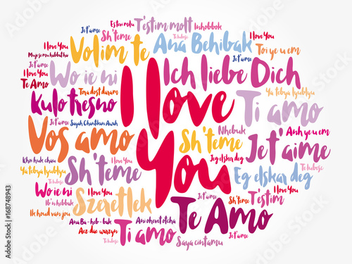 Love Words I Love You In Different Languages Of The World Word Cloud Love Words I Love You In Different Languages Of The World Word Cloud
