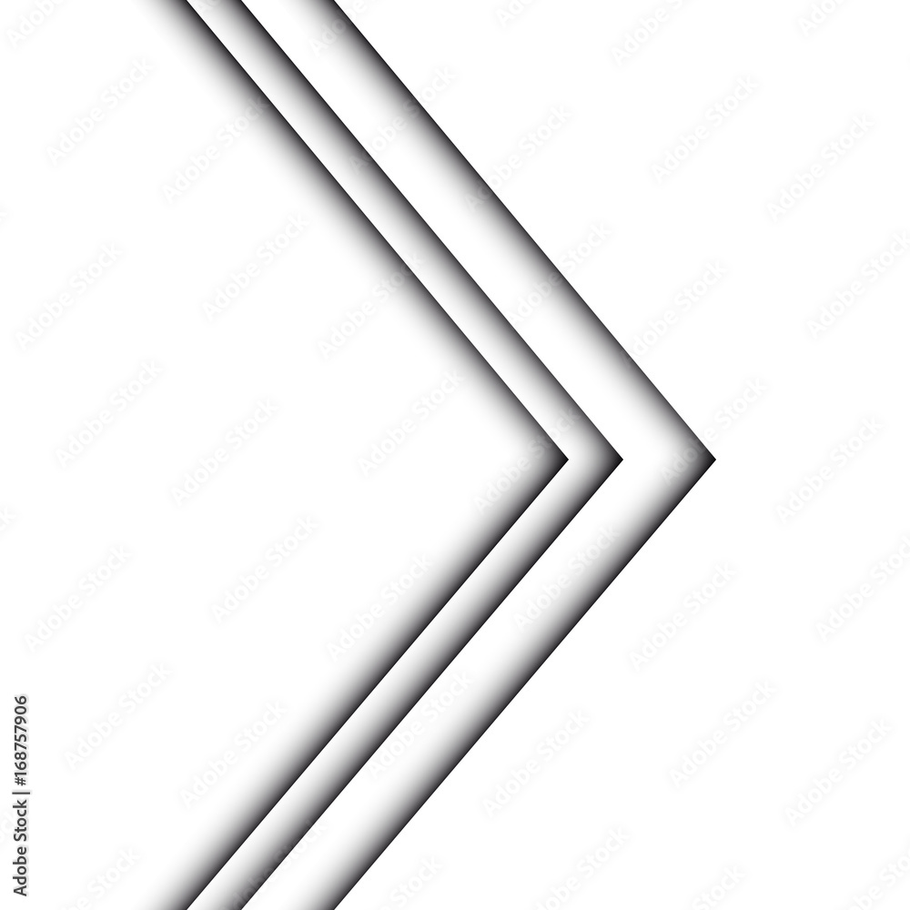 Abstract white arrow blank space for text place design modern futiristic creative idea background vector illustration.