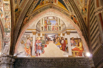  Baptistery of San Giovanni, Siena, Tuscany, Italy