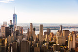 Fototapeta  - Aerial view of lower Manhattan New York City