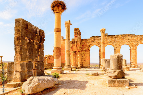 Fotografie, Obraz Volubilis, an excavated Berber and Roman city in Morocco, ancient capital of the kingdom of Mauretania
