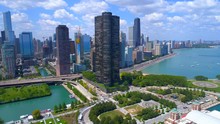 Aerial Video Lake Point Tower Condominium Chicago