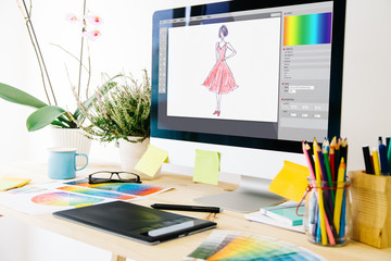 Fototapete - fashion design studio