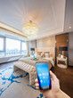 © zhu difeng - smart phone in modern bedroom