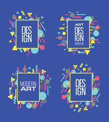 Poster - Vector frame for text and labels