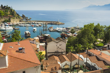 The ancient port of the old city of Antalya