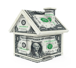 Sticker - American Dollar House Isolated