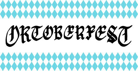 Wall Mural - Oktoberfest Gothic calligraphy for beer festival flyer, poster. Vector handwritten inscription for brewery label, badge.