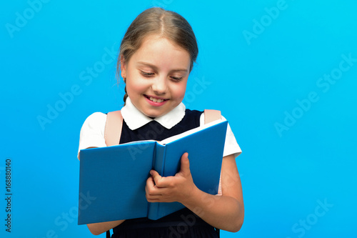 Back to school and education concept. Pupil in school uniform Poster