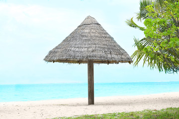 Canvas Print - Sea beach at tropical resort