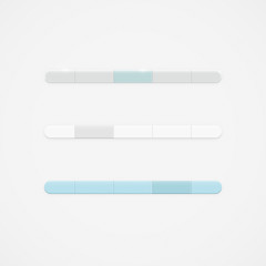 Fototapete - Simple clean vector navigation bar drop down menu template set