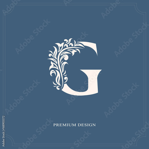 Elegant Letter G Graceful Royal Style Calligraphic Beautiful Logo Vintage Drawn Emblem For Book Design Brand Name Business Card Restaurant Boutique Hotel Vector Illustration Stock Vector Adobe Stock