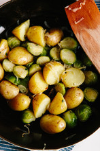 Brussel Sprout And Potato Hash
