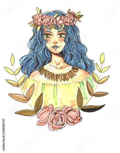 Plakat Flower Girl