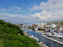  View Over The Harbour And Marina In Peel Isle Of Man