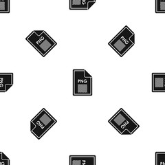 Poster - File PNG pattern seamless black