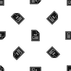 Poster - File PDF pattern seamless black
