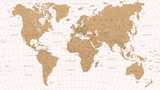 Fototapeta Mapy - World Map Vintage Vector