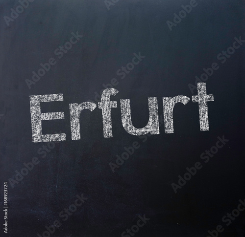 Erfurt Stadt Tafel Schriftzug Kaufen Sie Dieses Foto Und Finden