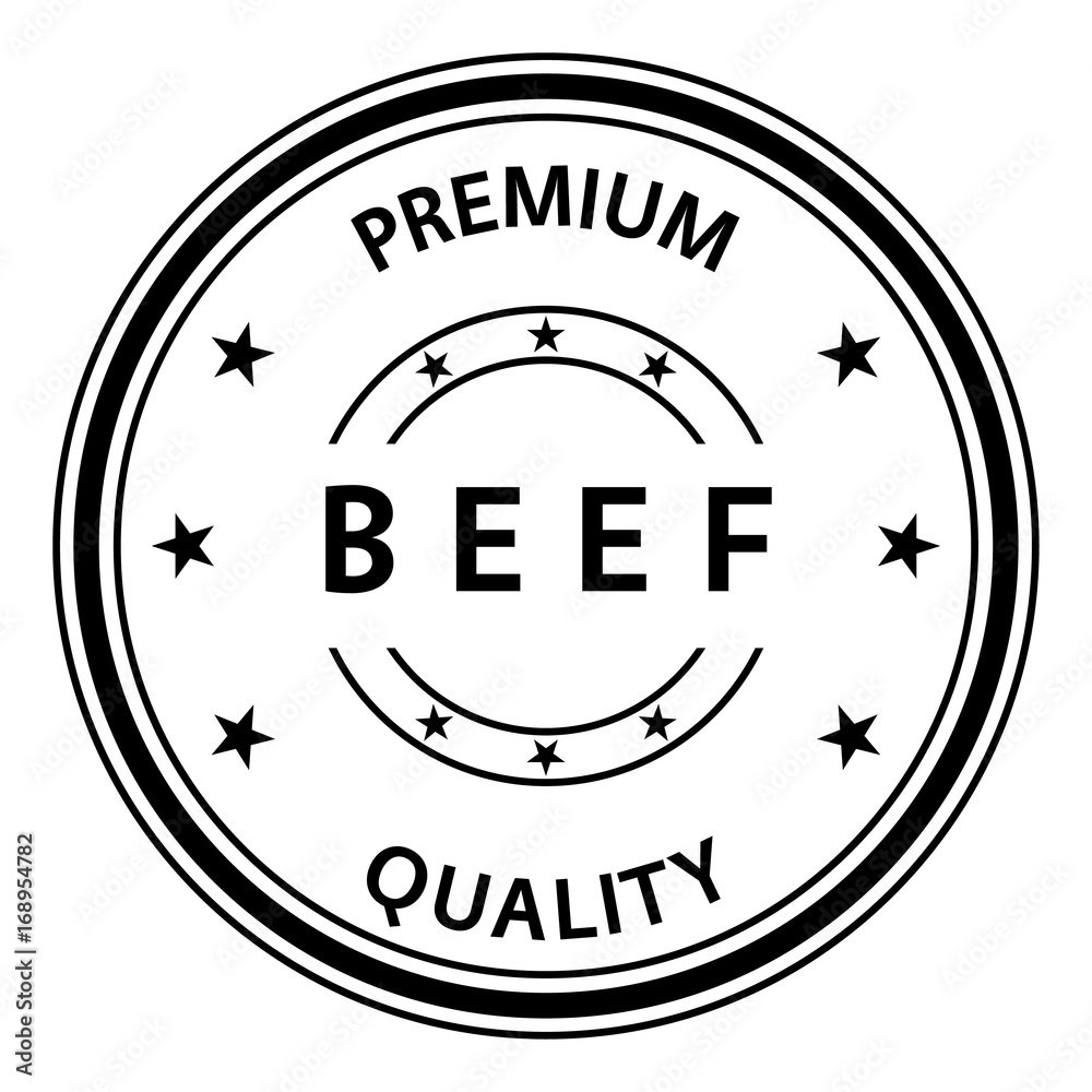 Beef and premium quality stamp. Beef rubber stamp. Vector Beef stamp ...