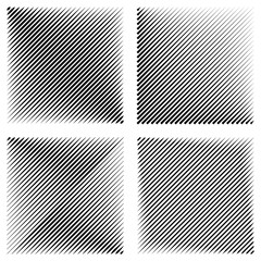 Poster - Set manga pop art background, diagonal lines stripes, with effect active speed acceleration, vector halftone pattern background stamp Fight Manga graphic texture Sun rays or star burst