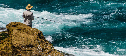 Wall Mural - Rock Fishing