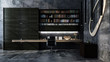 © XtravaganT - Monochromatic luxury grey modern office interior