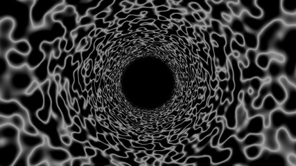Poster - Abstract backgrund with psychedelic tunnel. 3d rendering