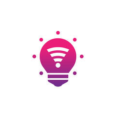 Poster - smart led light bulb icon, vector pictogram