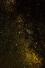 Wall Mural - Many starts on blue dark night sky as a cosmos background.