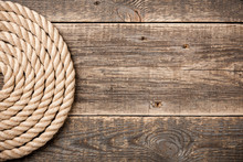 Nautical Background With Rope