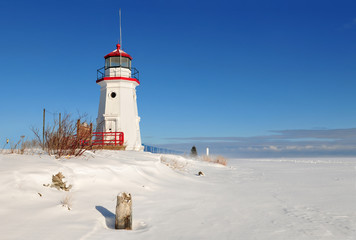 Cheboygan Crib Light is a light that marks the west pier head of the mouth of the Cheboygan River into Lake Huron in Cheboygan, Michigan, USA.