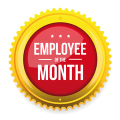 Employee of the month award badge