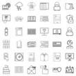 © ylivdesign - Bookmark icons set, outline style