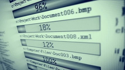 Poster - connection data ftp download archiving concept. internet files transfer.