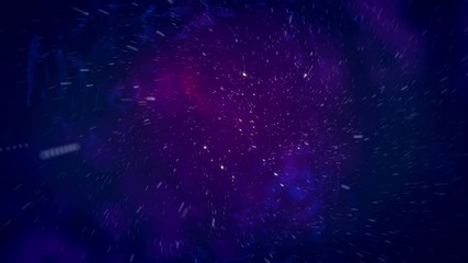 Wall Mural - Abstract nebula flying. Outer space background.