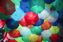 Background Of Colorful Umbrellas