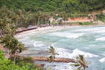 bai Men (Men Beach), Nam Du islands, Kien Giang province, Vietnam. Nam Du islands located  90 km west of Rach Gia city in Kien Giang. Nam Du islands has become an attractive destination for tourists.