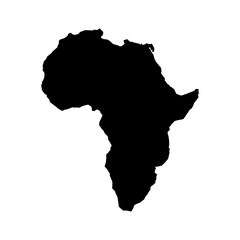 Sticker - africa map isolated icon vector illustration design