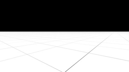 Poster - Perspective grid background with camera in a motion