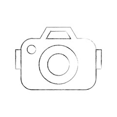 Sticker - camera photographic isolated icon vector illustration design