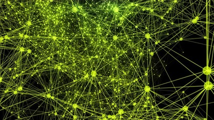 Poster - Abstract plexus network background. Dots and lines connected each others.