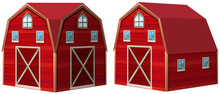 Red Barn In 3D Design