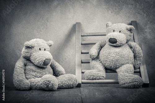 concrete teddy bear