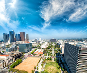 Sticker - Aerial view of Downtown Los Angeles