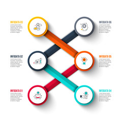 Fototapete - Business data visualization.