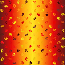 Glowing Spiral Pattern. Seamless Vector Vortex Background