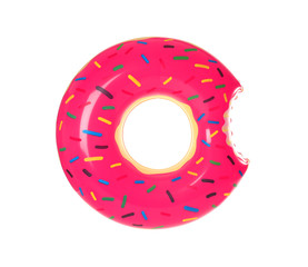 Sticker - Big inflatable donut on white background