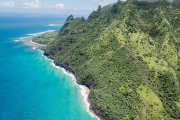 Wall Mural - Aerial View of Kauai Coastline